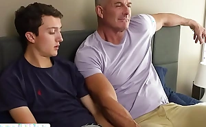 Piping hot stepdad anal bonks his elated stepson
