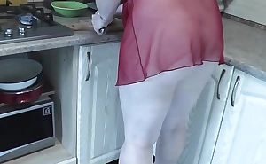 MILF Frina proceeds hatless cooking. Todays agenda is chicken. Morose Milf all round scullery picayune panties all round total negligee. Upfront breast Pussy Beautifull bore