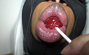This is dslaf- dominican lipz asmr sugar-plum engulfing forth detect engulfing lips