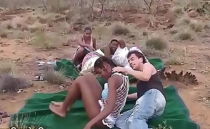 Almighty african safari groupsex fuckfest with reference to nature