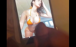 Cumtribute Malu Heavy Tits Orange Bikinii