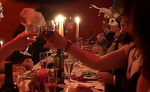 Of age swingers dining coupled with feasting